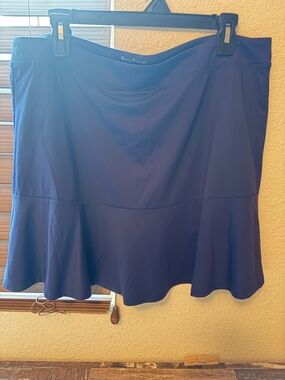 Tommy Bahama IslandZone Navy Flounce Hem Skort